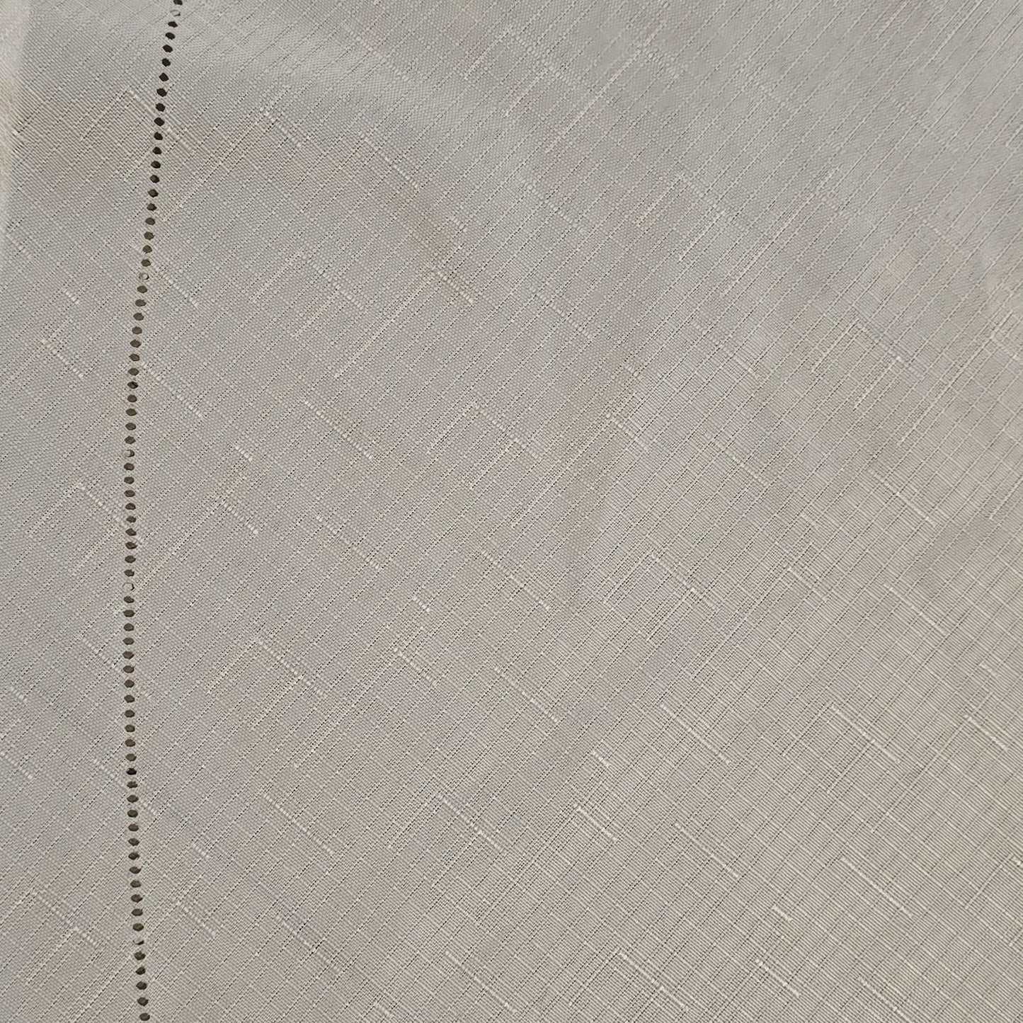 White Circle Skirt with Perforated Trim