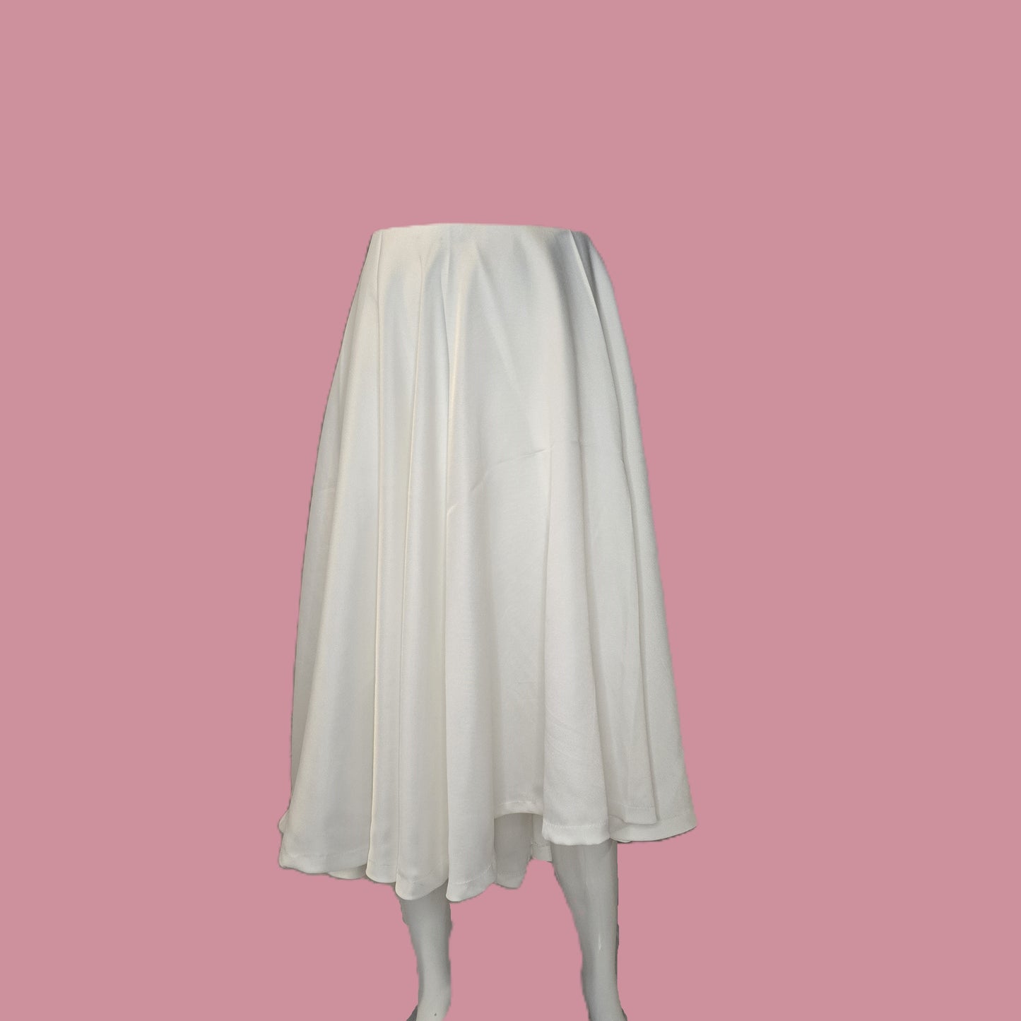 Soft White Circle Skirt