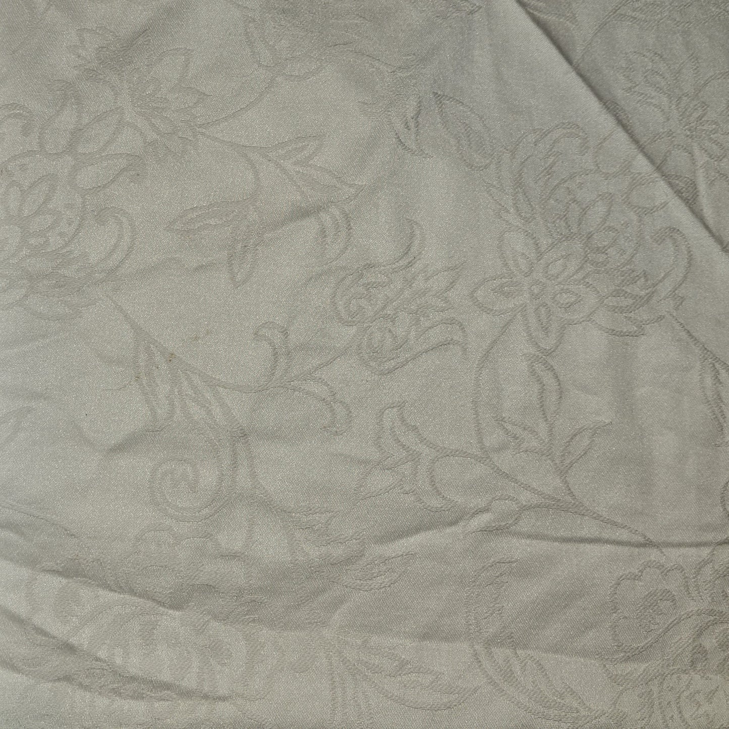 White Floral Brocade Circle Skirt
