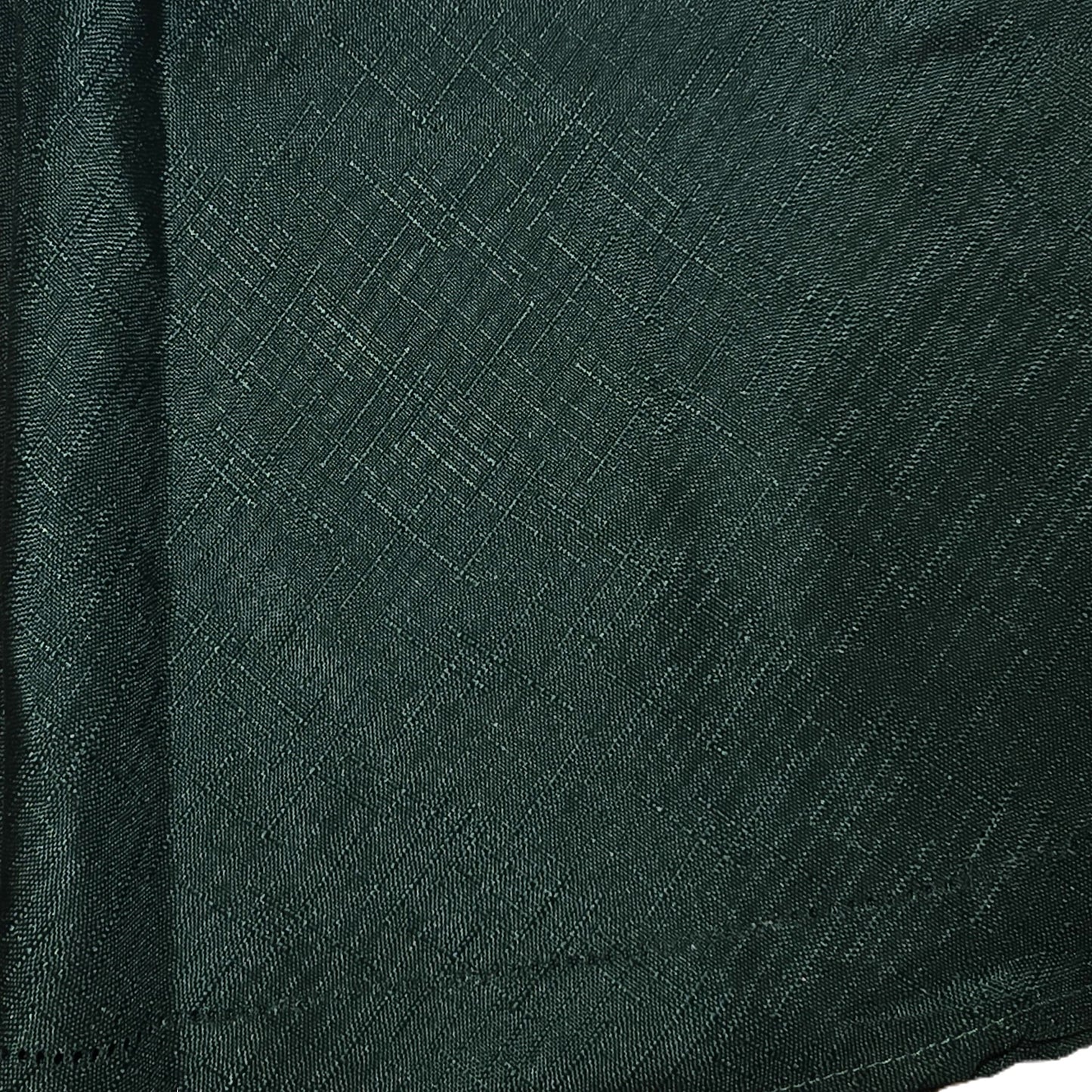Green Circle Skirt with Perforated Trim