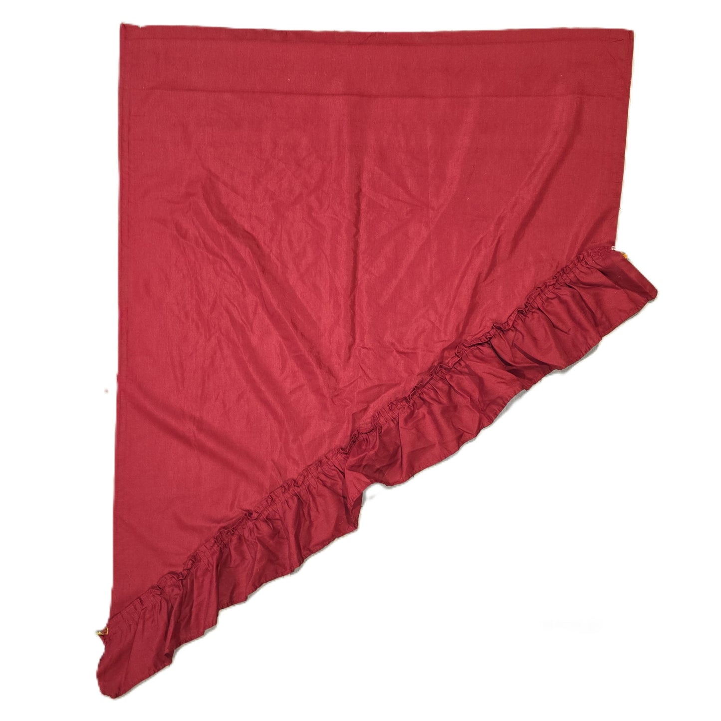 Red Ruffled High Low Skirt