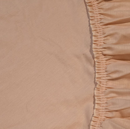 Light Salmon Ruffled Circle Skirt