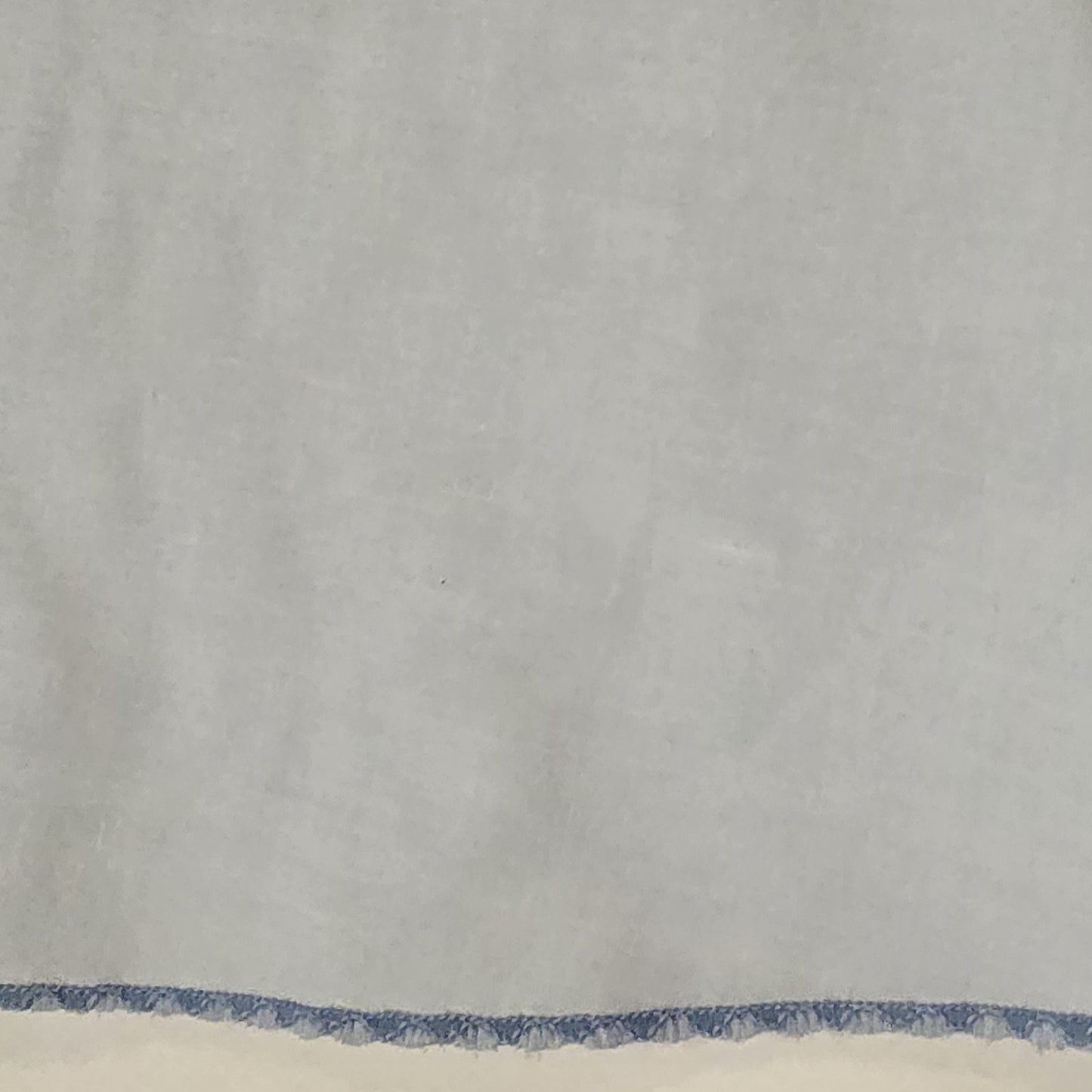 Light Blue Circle Tablecloth Skirt with Scalloped Hem