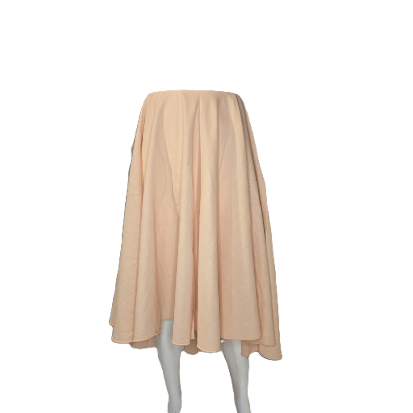 Light Peach Circle Tablecloth Skirt