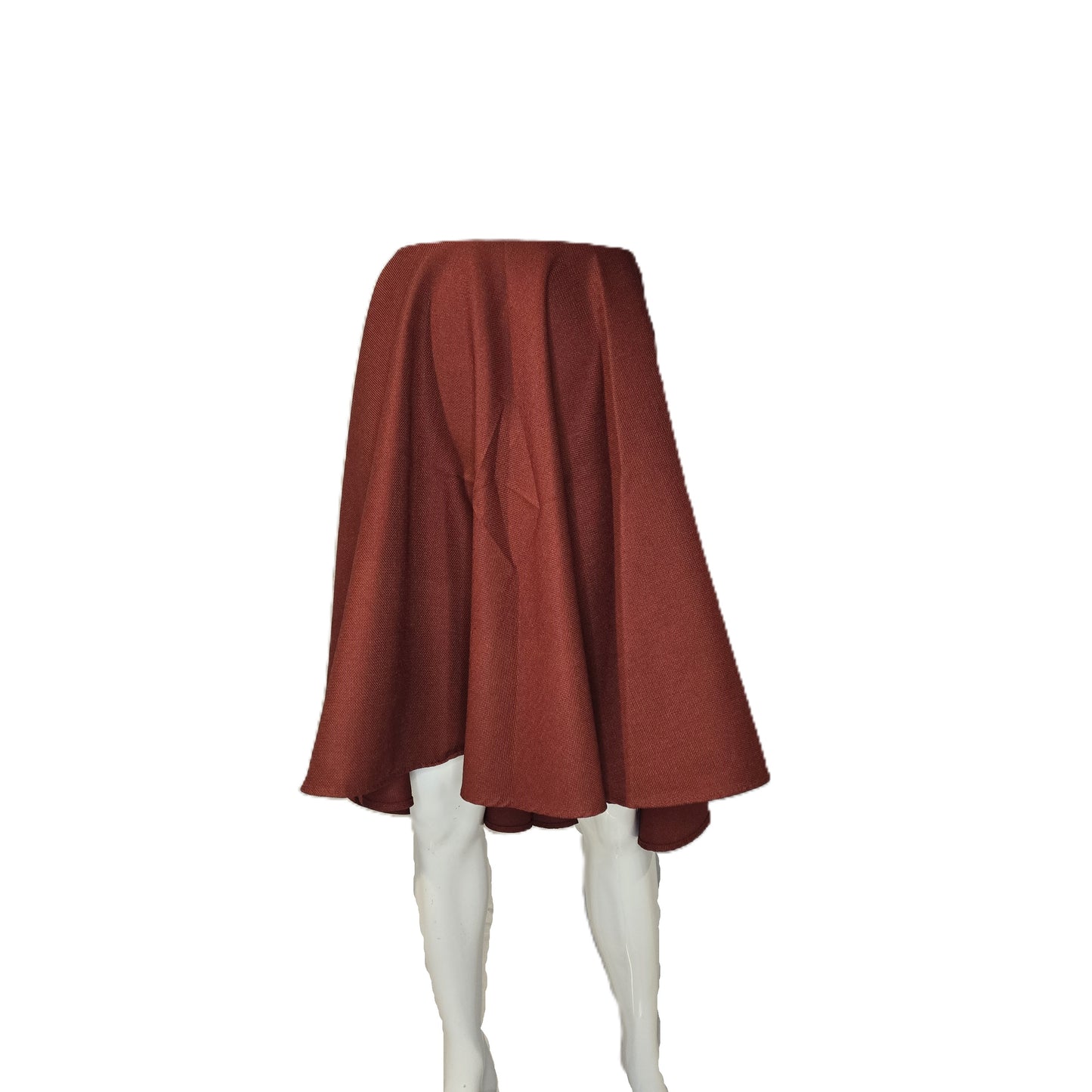 Burnt Orange Circle Tablecloth Skirt