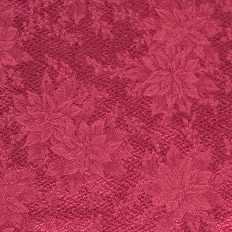 Poinsettia Jacquard Circle Tablecloth Skirt