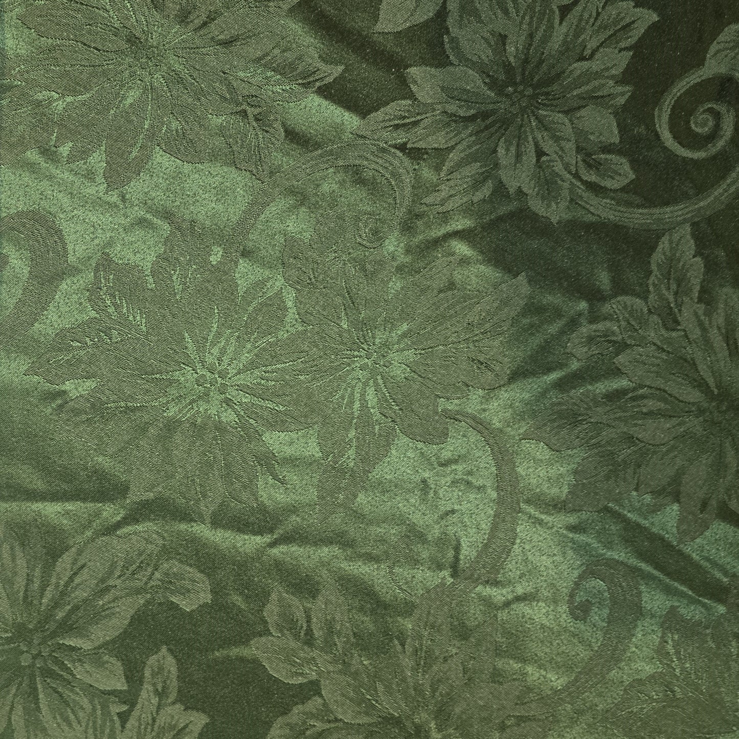 Emerald Green Damask Circle Tablecloth Skirt