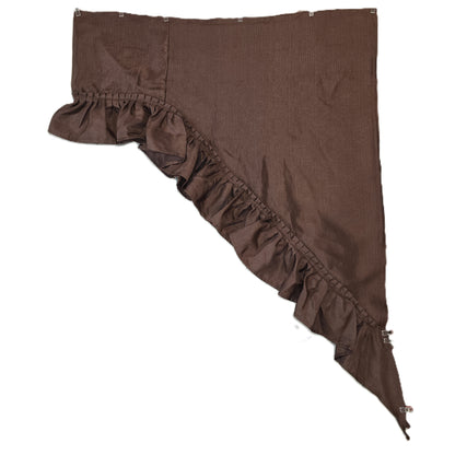 Brown High Low Valance Skirt