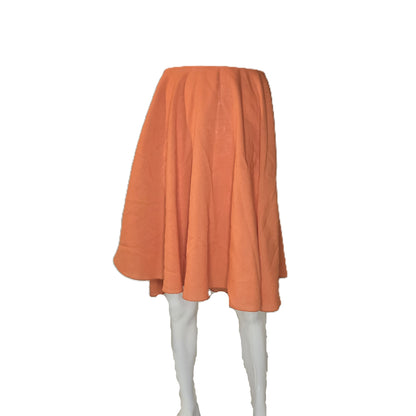 Bright Orange Circle Tablecloth Skirt