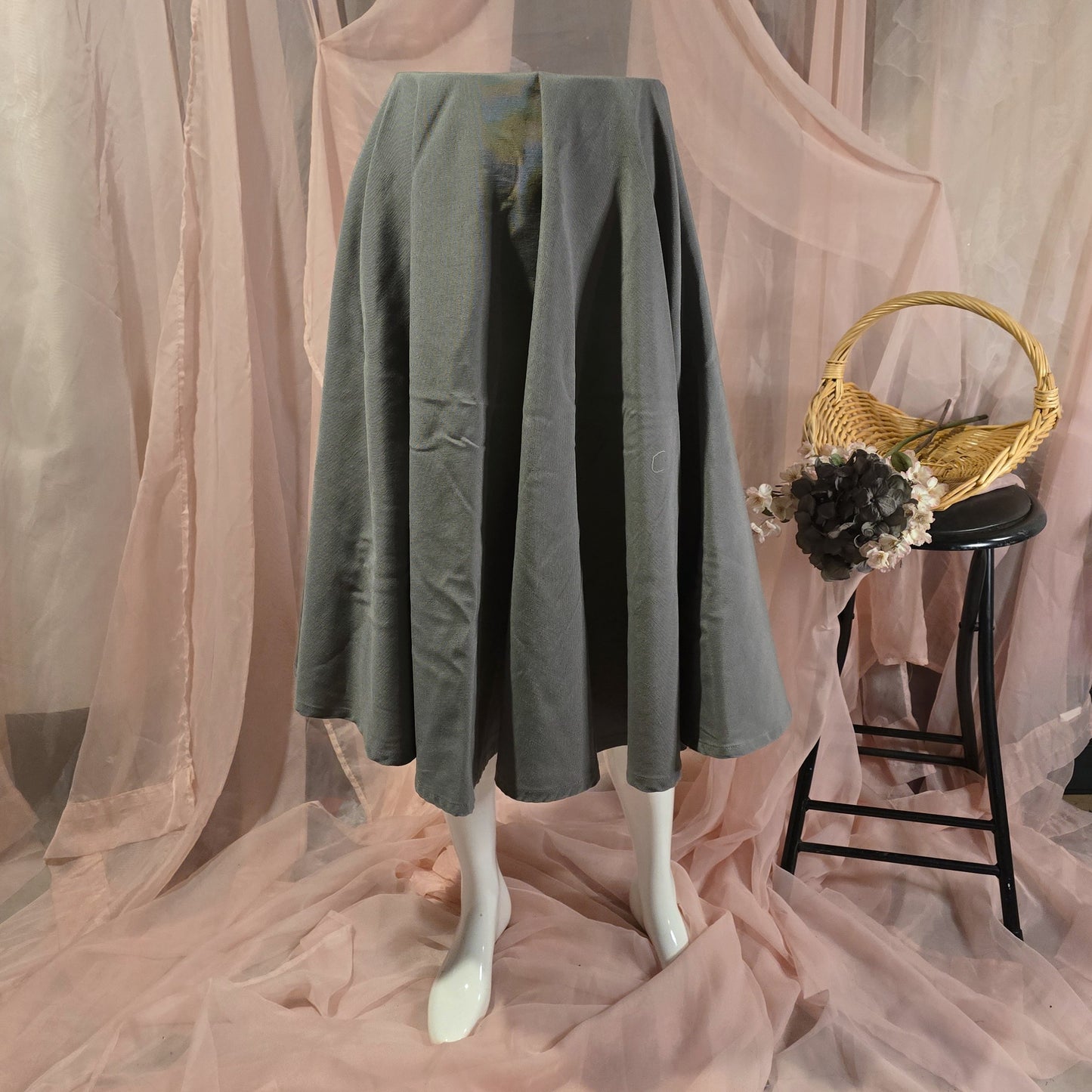 Gray Circle Skirt
