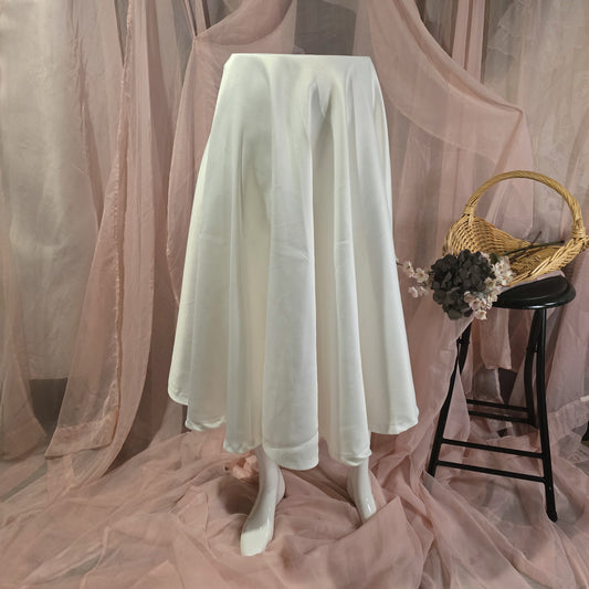 Soft White Circle Skirt
