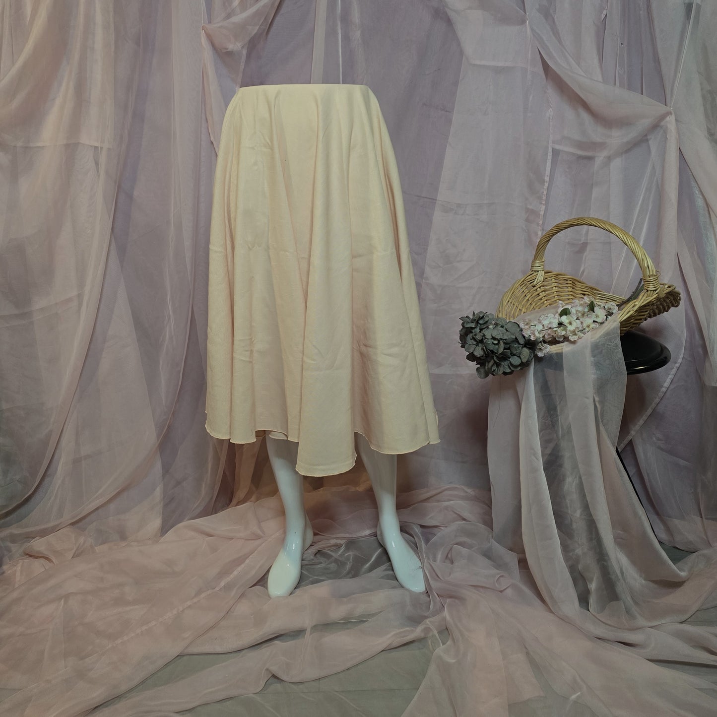 Light Peach Circle Skirt