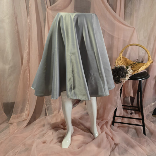 Light Gray Circle Skirt