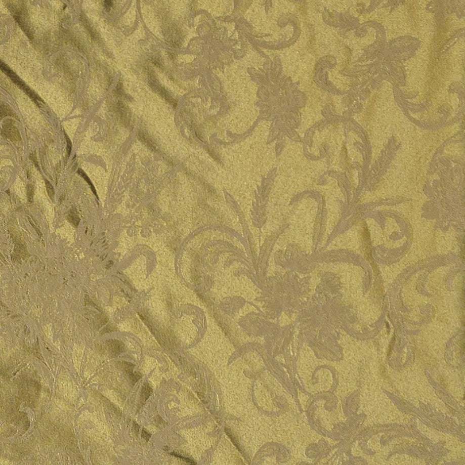 Long Gold Swirl Brocade Circle Skirt