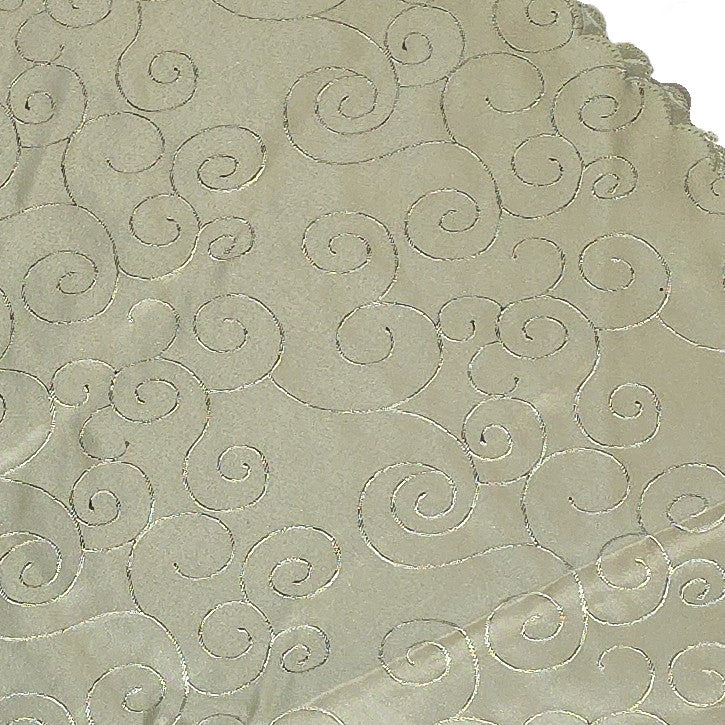 Green Scalloped Circle Tablecloth Skirt