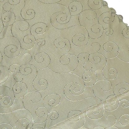 Green Scalloped Circle Tablecloth Skirt