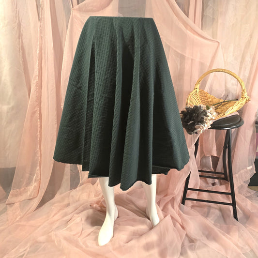 Dark Green Circle Skirt