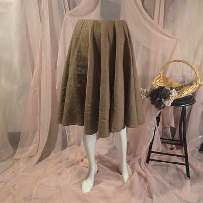 Mocha Brown Circle Skirt