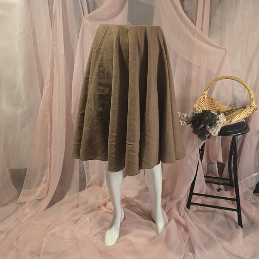 Mocha Brown Circle Skirt