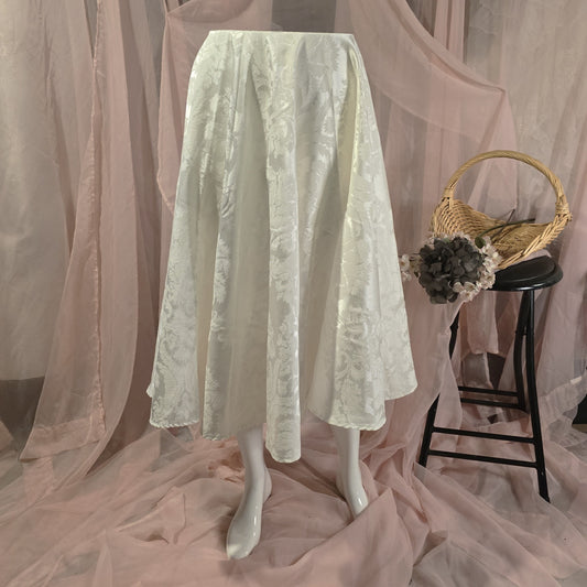 White Circle Skirt