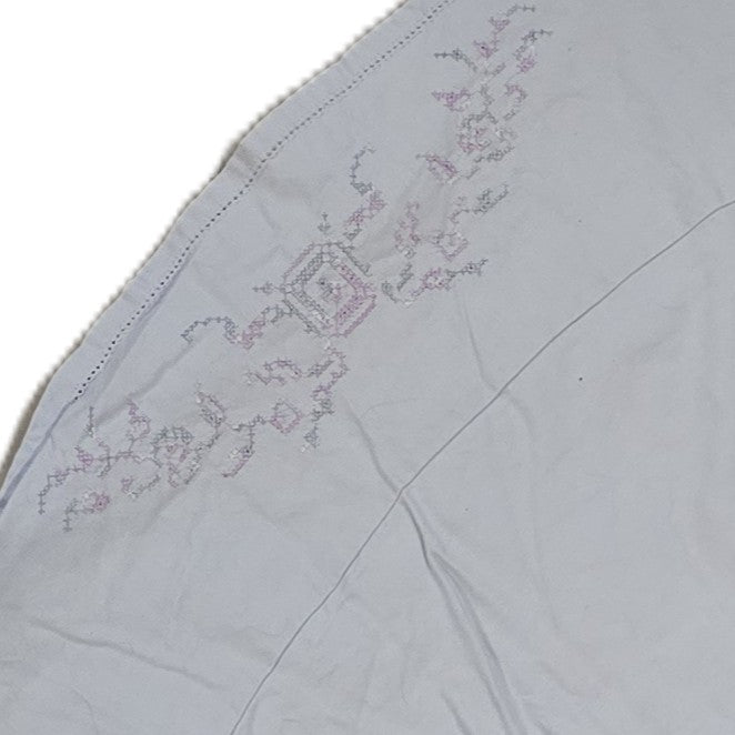 Blue Embroidered Circle Tablecloth Skirt