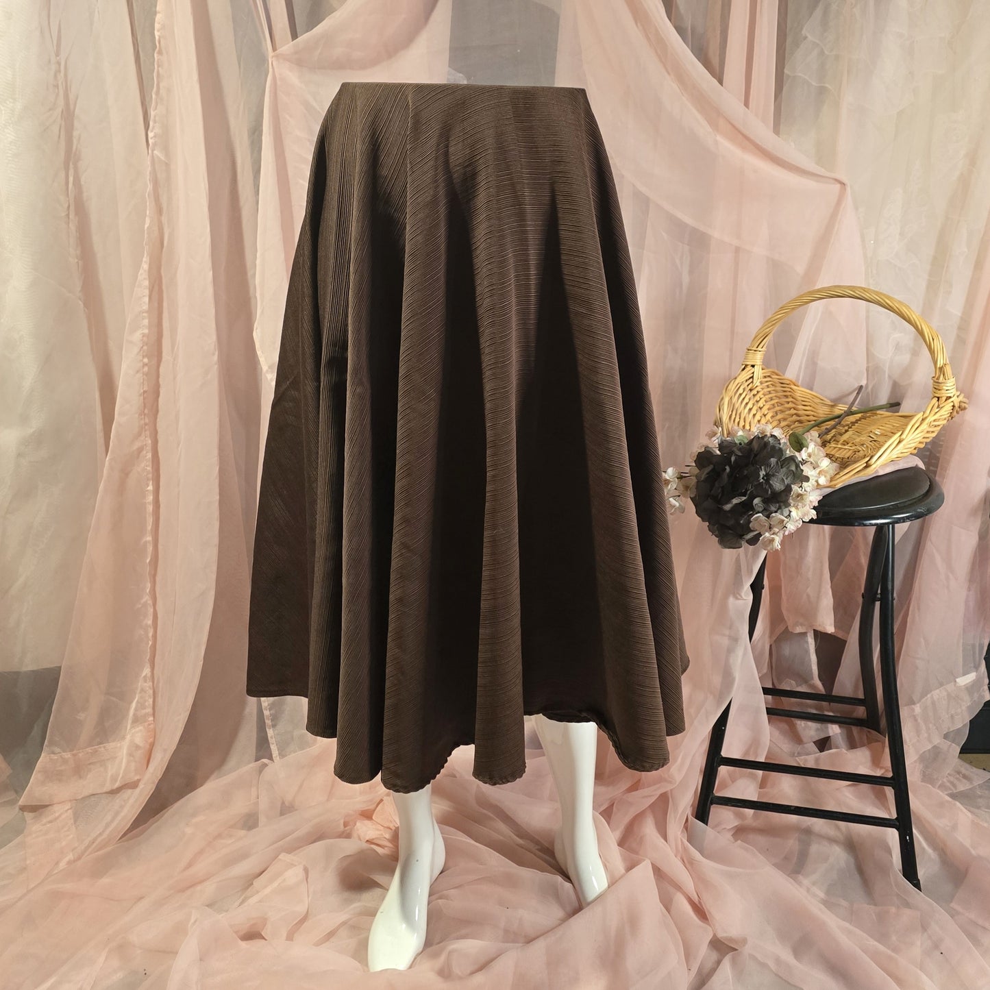Brown Circle Skirt