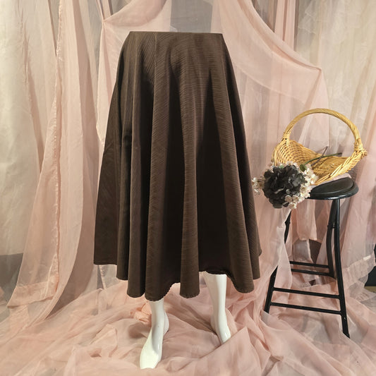 Brown Circle Skirt